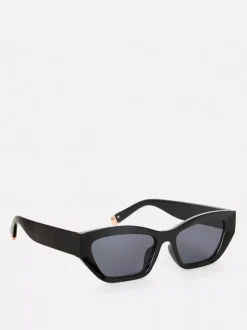Prostokątne okulary przeciwsłoneczne „kocie oko”