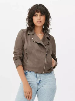 Ramoneska ze sztucznego zamszu