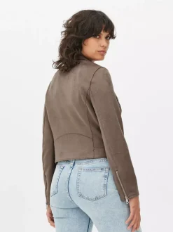 Ramoneska ze sztucznego zamszu