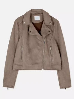 Ramoneska ze sztucznego zamszu