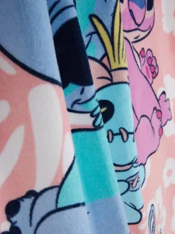 Ręcznik kąpielowy z motywem Sticha i Andzi Disneya