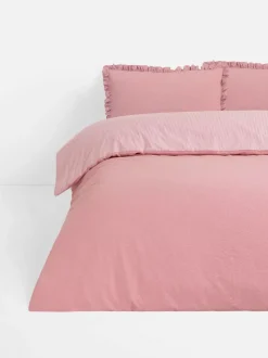 Różowa dwustronna poszwa na kołdrę dwuosobową