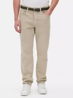 Rozciągliwe jeansy o prostym kroju