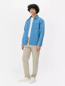 Rozciągliwe jeansy o prostym kroju