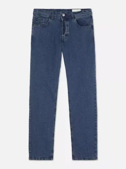 Rozciągliwe jeansy o prostym kroju