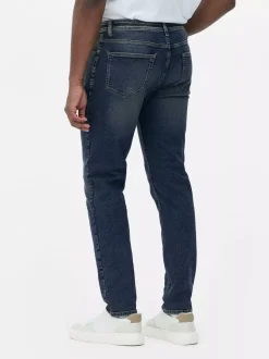 Rozciągliwe jeansy z wąskimi nogawkami