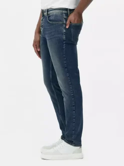 Rozciągliwe jeansy z wąskimi nogawkami