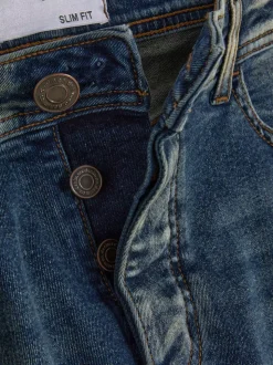 Rozciągliwe jeansy z wąskimi nogawkami