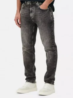 Rozciągliwe jeansy z wąskimi nogawkami