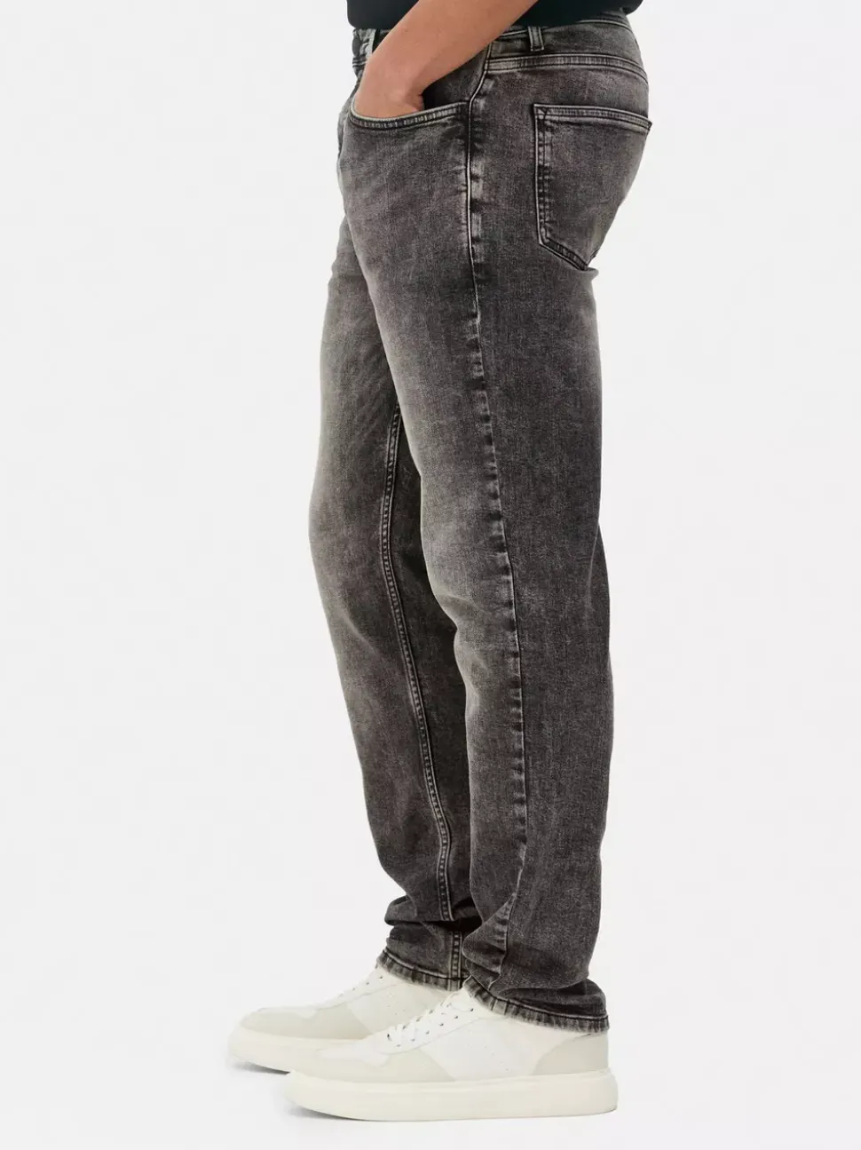 Rozciągliwe jeansy z wąskimi nogawkami