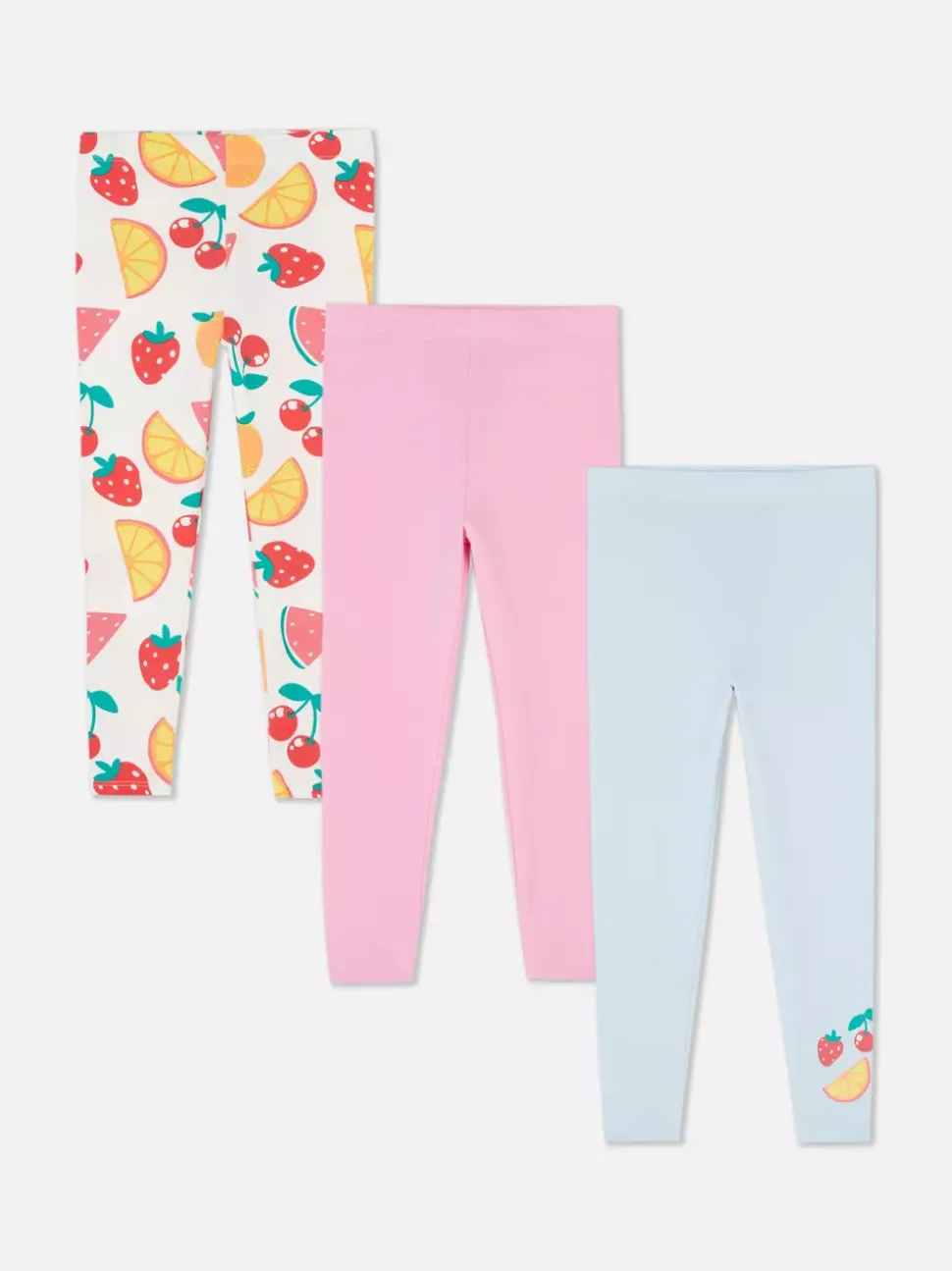 Rozciągliwe legginsy z różnymi wzorami, 3 pary