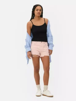 Rozciągliwy top na ramiączkach z dżerseju Essential