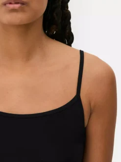 Rozciągliwy top na ramiączkach z dżerseju Essential