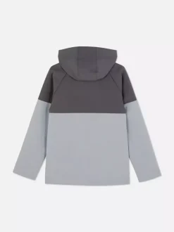 Rozpinana kurtka w bloki kolorystyczne