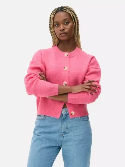 Rozpinany sweter z guzikami