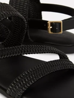 Sandały elastyczne o szerokim kroju