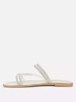 Sandały mule ze zdobieniami