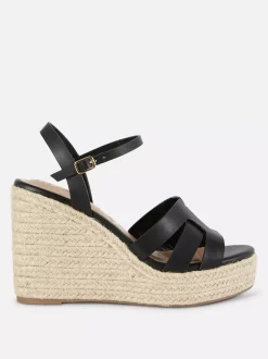 Sandały na koturnie z paskami Paula Echevarría