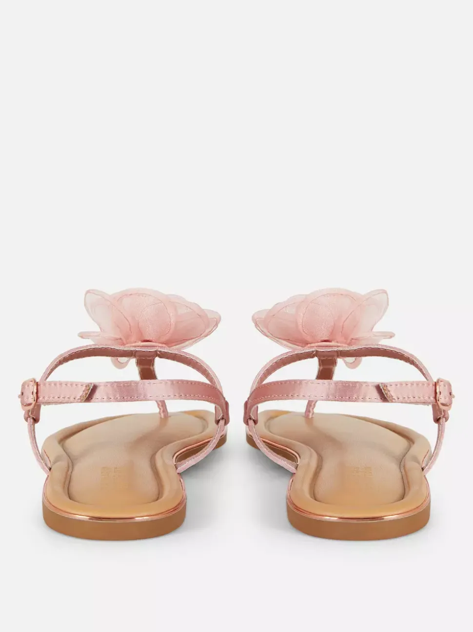 Sandały o szerokim fasonie ze zdobieniami i kwiatem