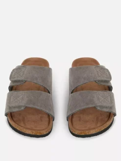 Sandały z wkładką i dwoma paskami