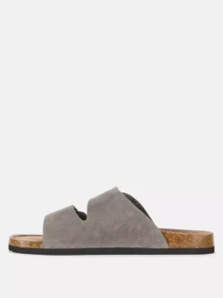 Sandały z wkładką i dwoma paskami