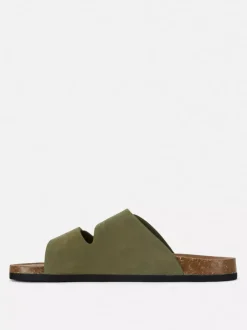 Sandały z wkładką i dwoma paskami