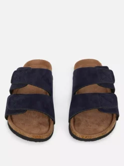 Sandały z wkładką i dwoma paskami