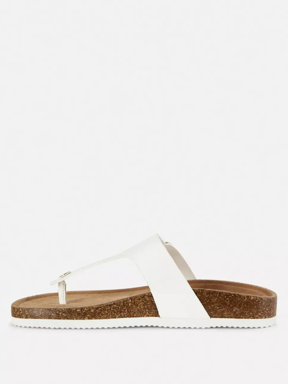 Sandały z wkładką i paskiem w kształcie litery T