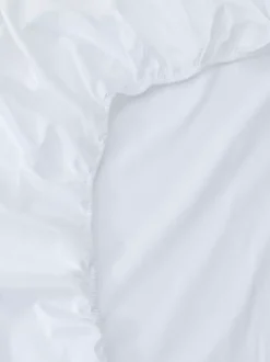 Satynowe prześcieradło z gumką na łóżko jednoosobowe