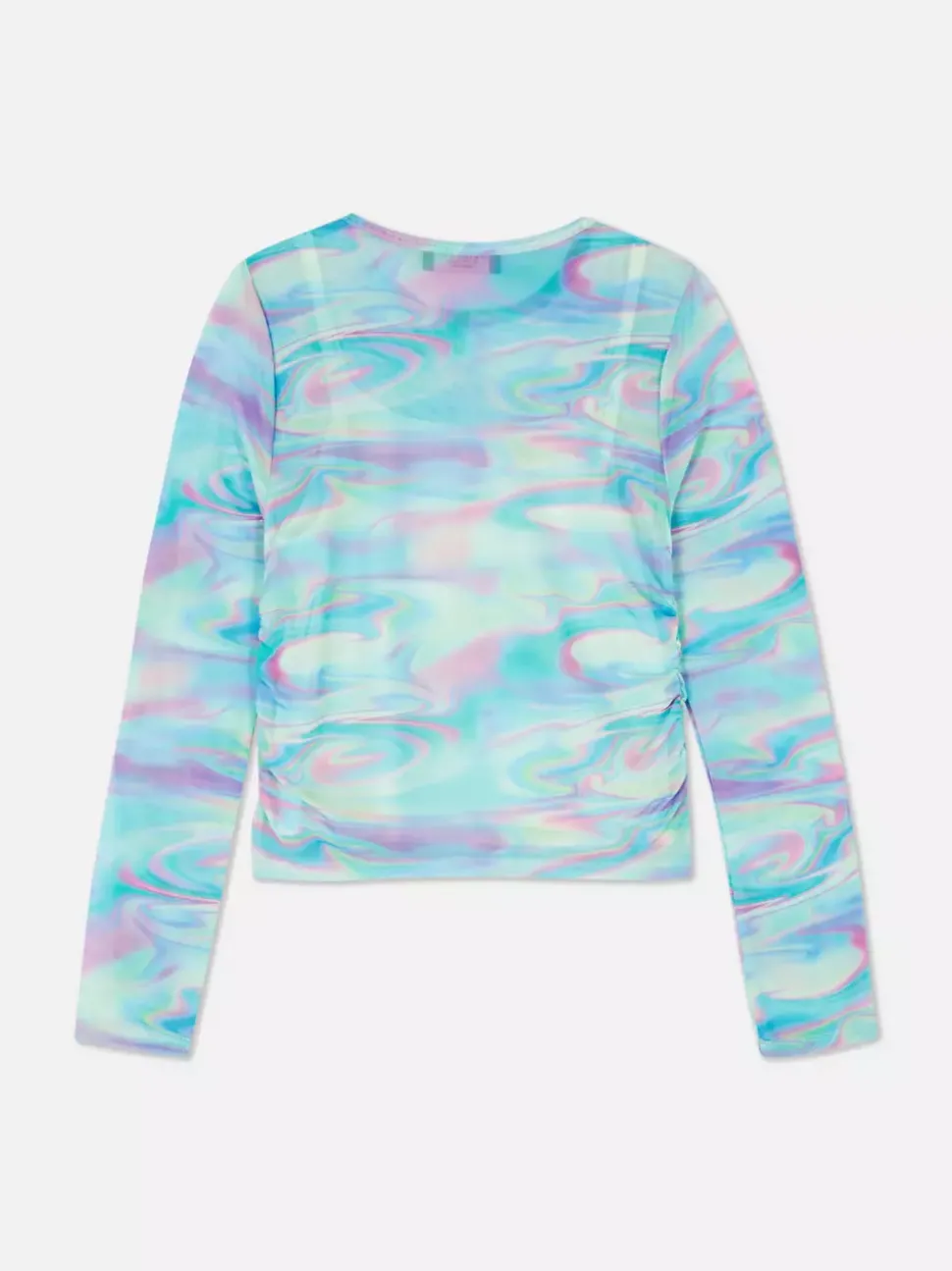 Siateczkowa bluzka z marmurkowym wzorem