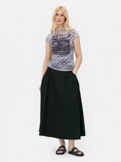 Siateczkowy T-shirt z motywem Sex Pistols