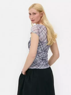 Siateczkowy T-shirt z motywem Sex Pistols