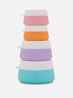 Silikonowe słoiki podróżne, 4 szt.