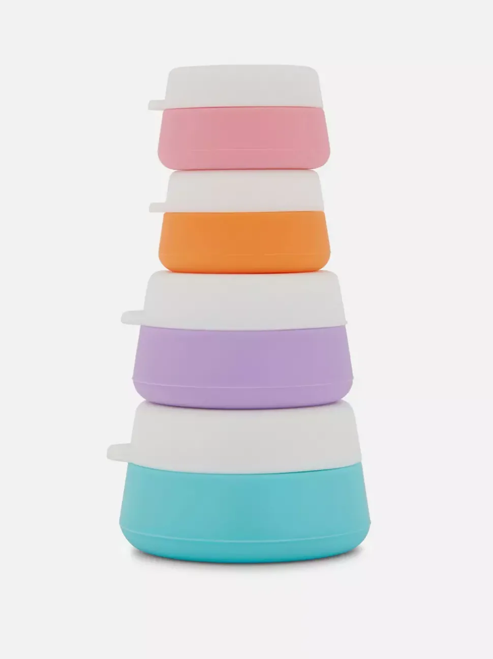 Silikonowe słoiki podróżne, 4 szt.