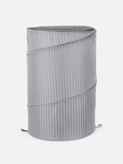 Składany kosz na pranie w paski