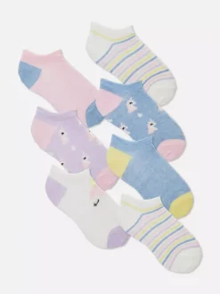 Skarpety do butów sportowych z jednorożcem, 7 par