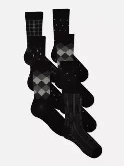 Skarpety do kostki w różne wzory, 7 par