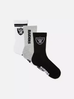 Skarpety z motywem NFL Raiders, 3 pary