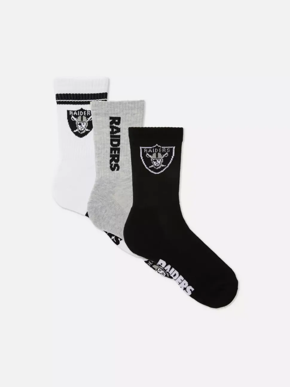 Skarpety z motywem NFL Raiders, 3 pary