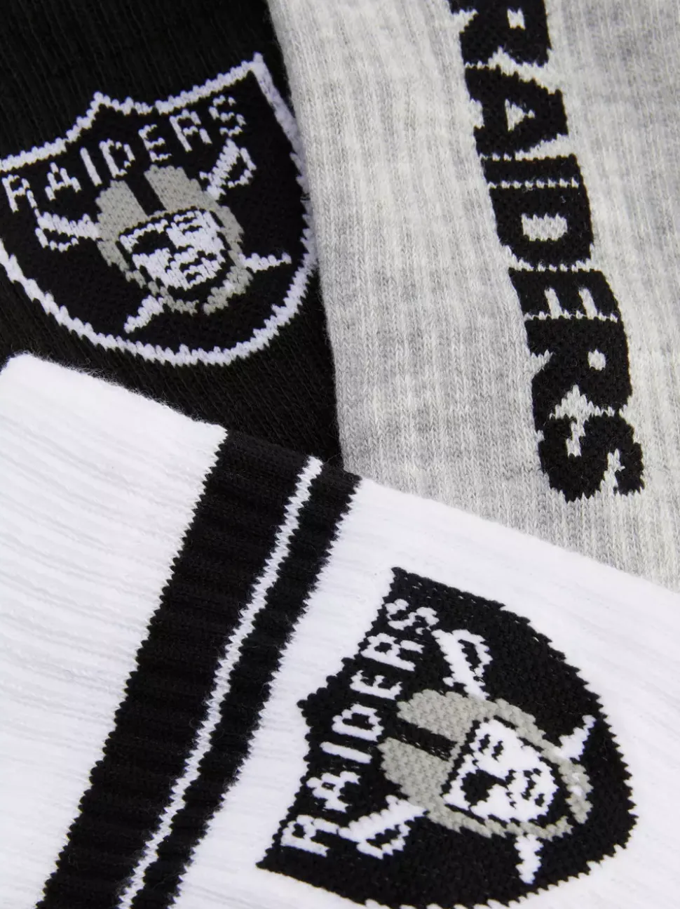 Skarpety z motywem NFL Raiders, 3 pary
