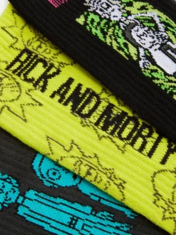 Skarpety z motywem Ricka i Morty'ego, 3 pary