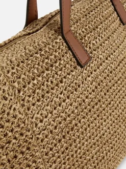 Słomkowa torba shopper