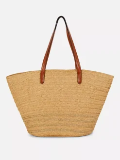 Słomkowa torba typu bucket