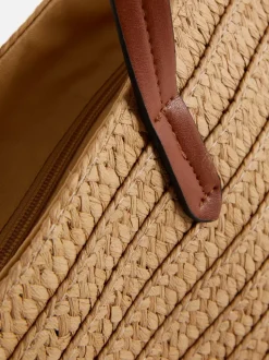 Słomkowa torba typu bucket