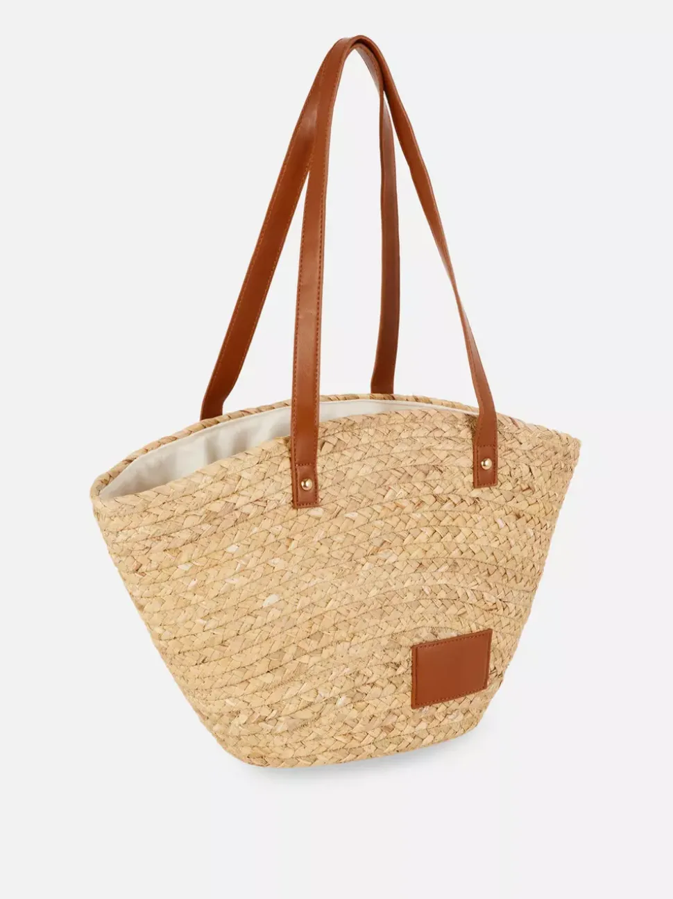 Słomkowa torba typu bucket