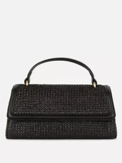 Słomkowa torba z uchwytem