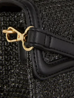 Słomkowa torba z uchwytem