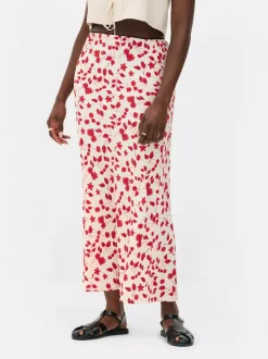 Spódnica maxi z nadrukiem w kwiaty
