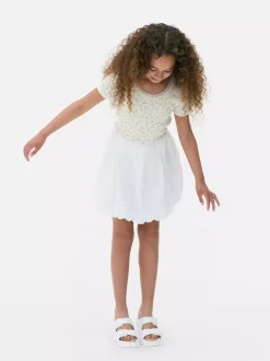 Spódnica z marszczonym obszyciem