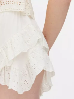 Spódniczka mini z haftem